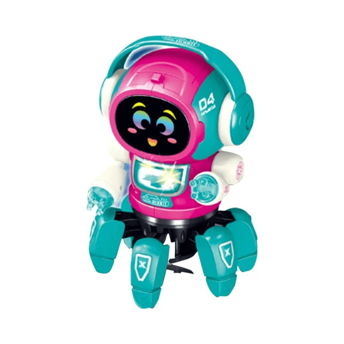 Robot Interactiv Dansator Cu Telecomanda, 17.5cm, 3 ani + Multicolor
