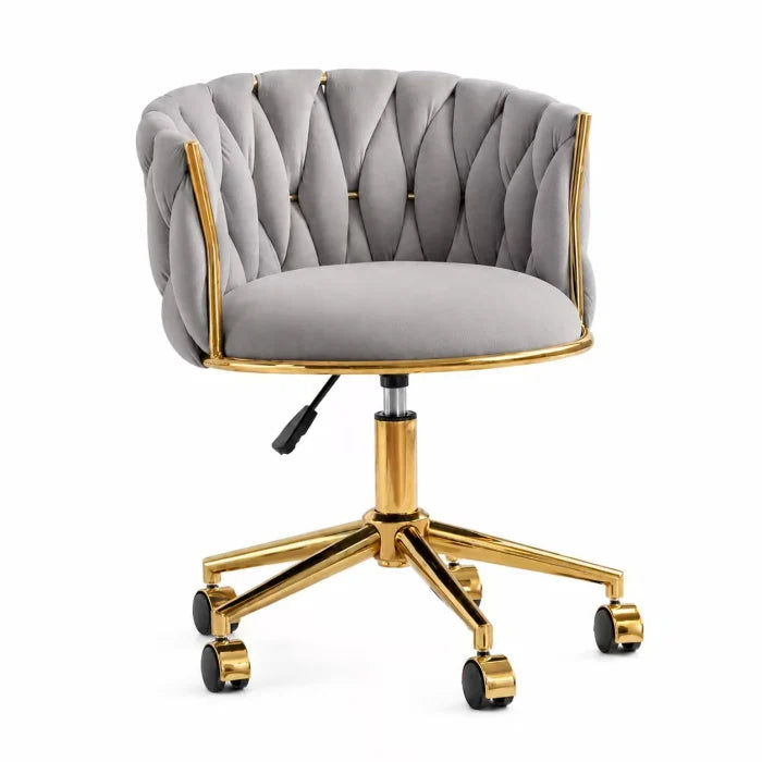 Scaun de birou Elisabeth, salon , Catifea, Baza Aurie
