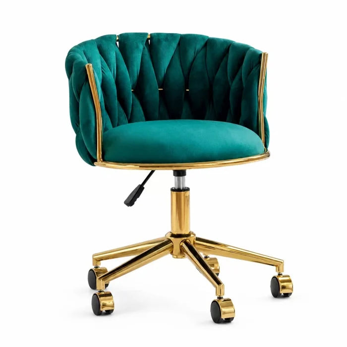 Scaun de birou Elisabeth, salon , Catifea, Baza Aurie