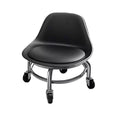Scaun de Pedichiura cu Spatar pe Role , Rotire 360 - Black