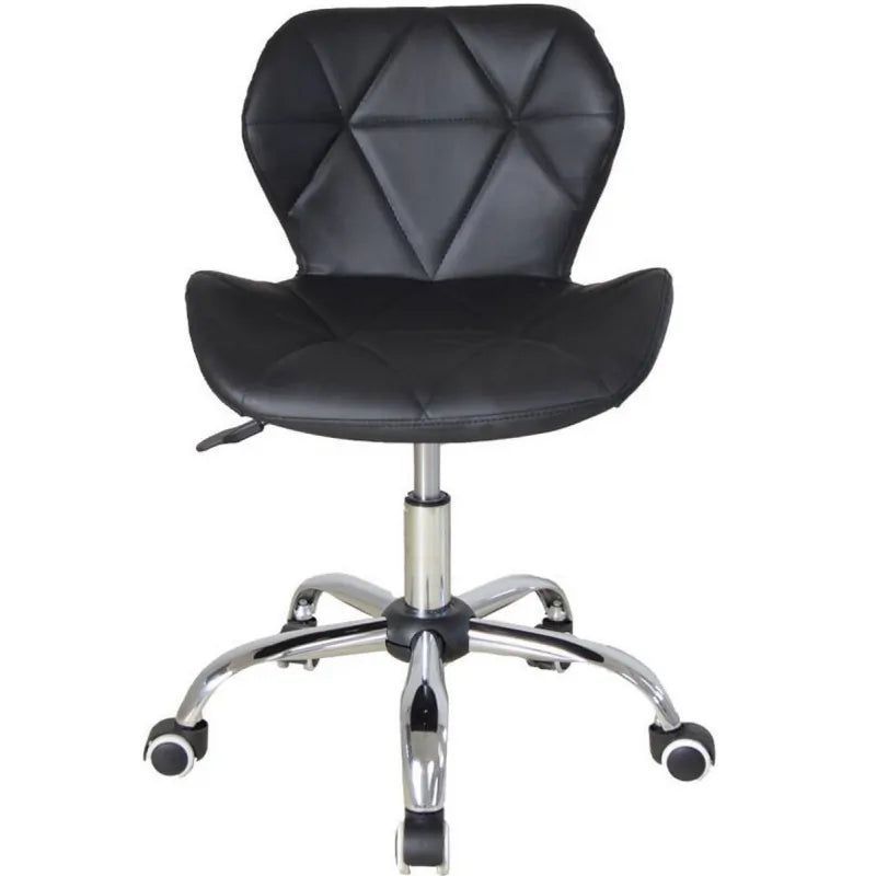 Scaun Frizerie Coafor  Reglabil pe Inaltime, Piele Ecologica negru