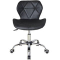 Scaun Frizerie Coafor  Reglabil pe Inaltime, Piele Ecologica negru