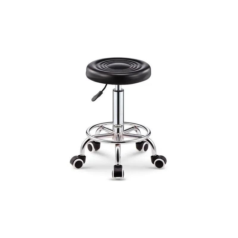 Scaun Tip Taburet - Reglabil pe Inaltime cu Roti , negru , Scaun cosmemetica/manichiura