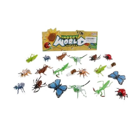 Set 18 Insecte, Figurine, Insect World Nature, multicolor, 6 cm