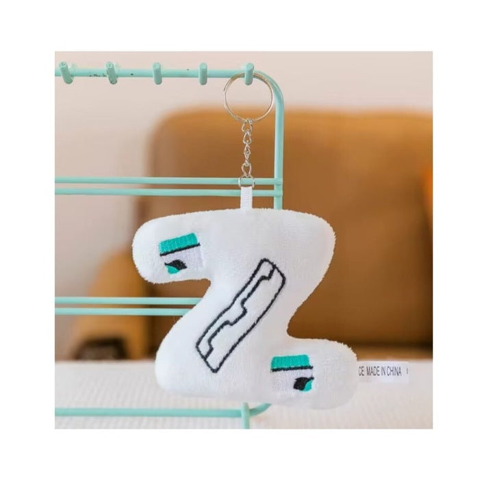 Set 26 Litere de plus, tip breloc, multicolor, 9 cm