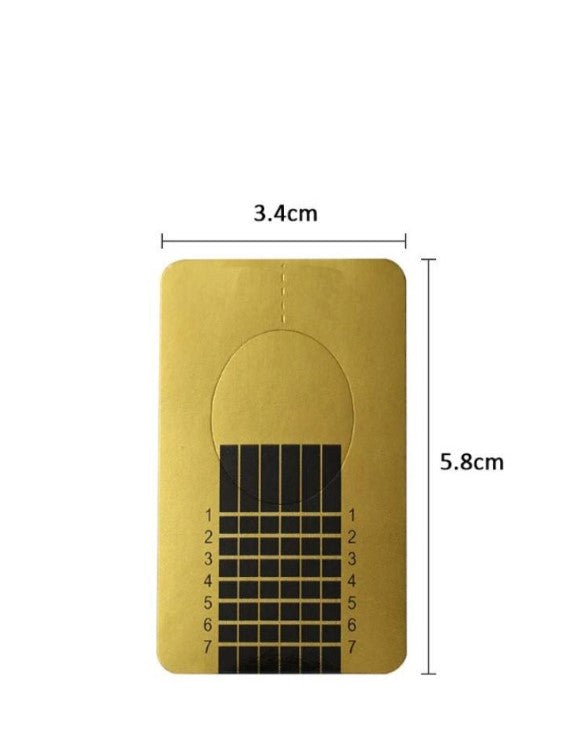 Set 500 sabloane dreptunghiulare pentru constructie unghii - xStoc