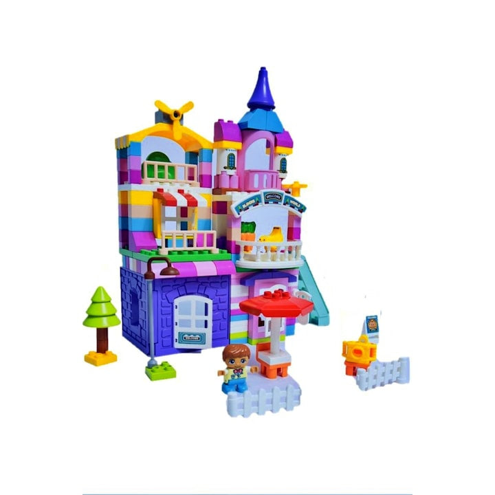 Set de constructie, 163 piese, Castel, varsta 3+ - xStoc