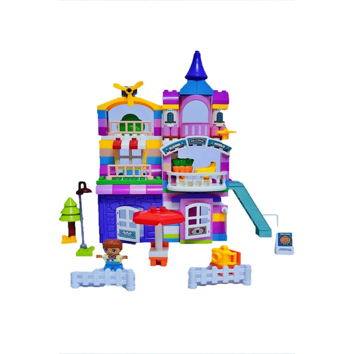 Set de constructie, 163 piese, Castel, varsta 3+ - xStoc