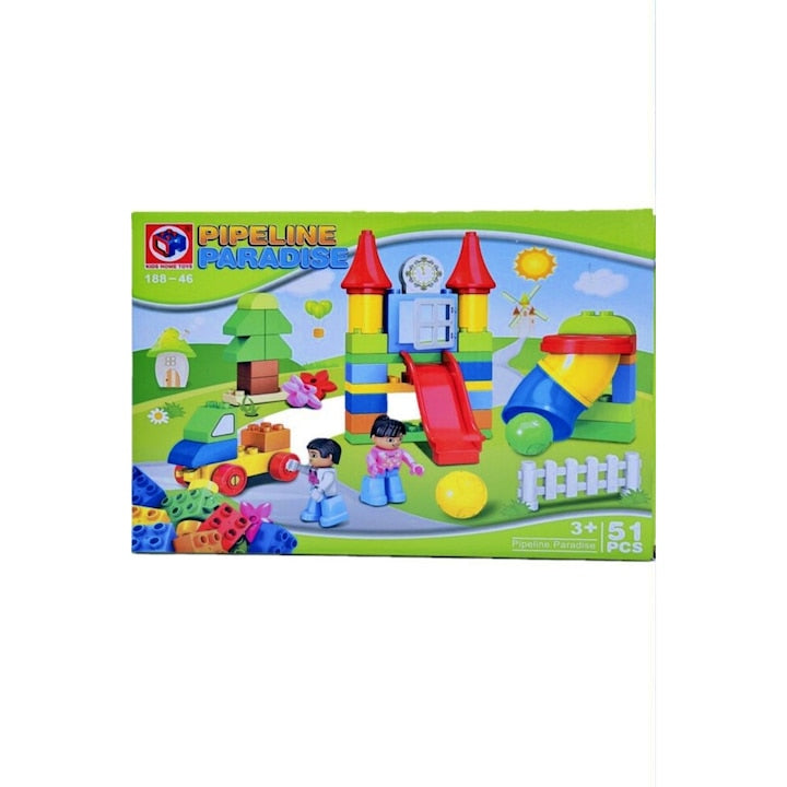 Set de constructie, 51 piese, Pipeline Paradise, varsta 3+- xStoc