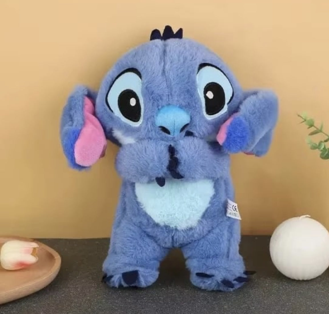 Set Jucarie de Plus Interactiva Stitch si Angel care Respira – 30 cm