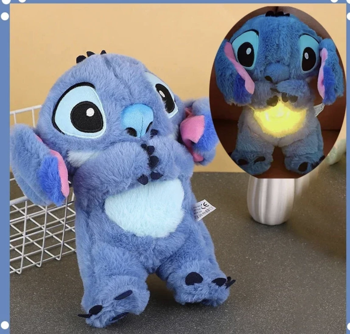 Set Jucarie de Plus Interactiva Stitch si Angel care Respira – 30 cm