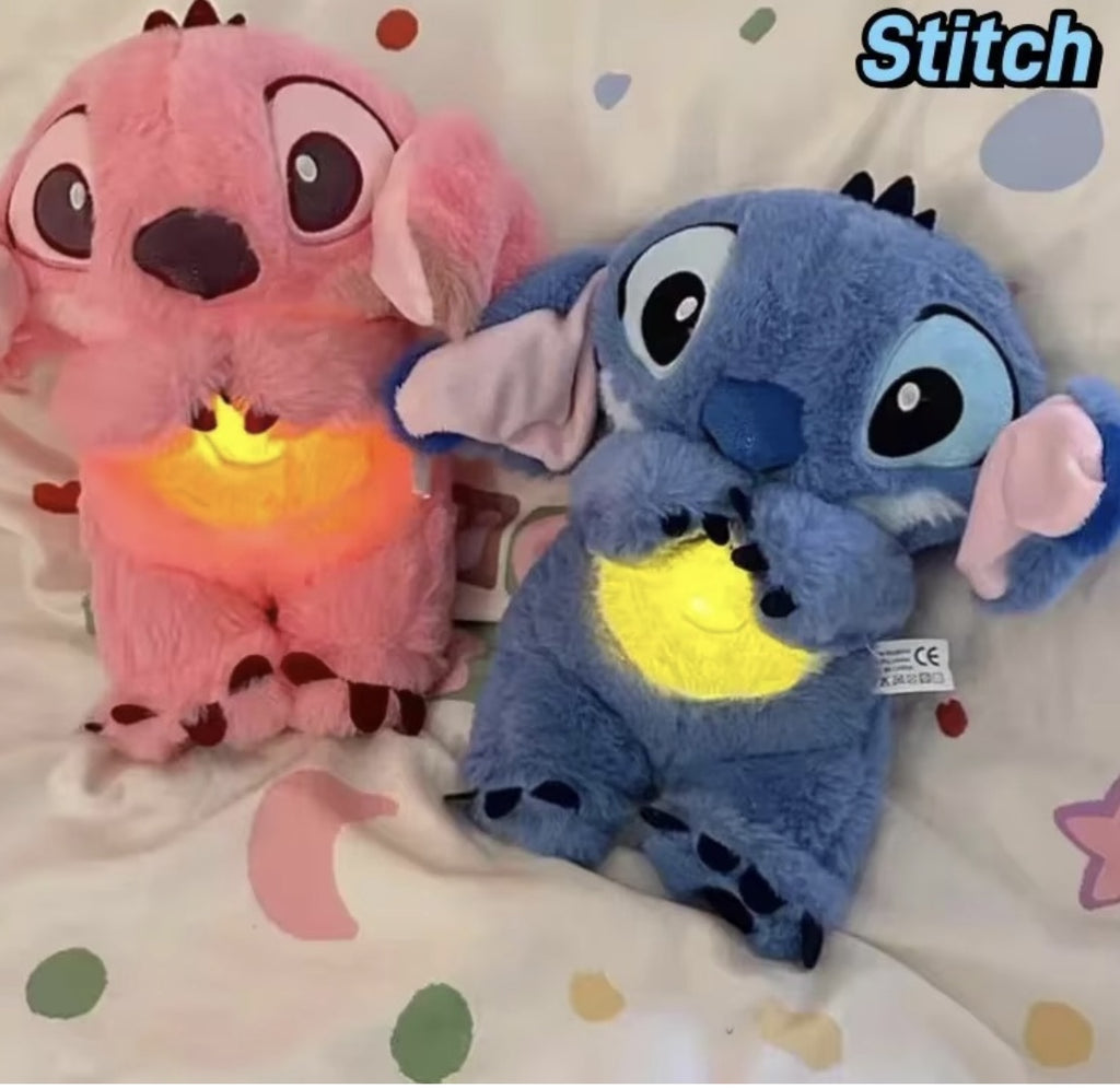 Set Jucarie de Plus Interactiva Stitch si Angel care Respira – 30 cm