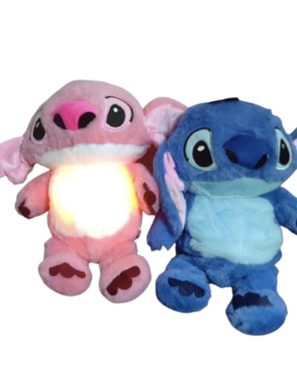 Set Jucarie de Plus Interactiva Stitch si Angel care Respira – 30 cm