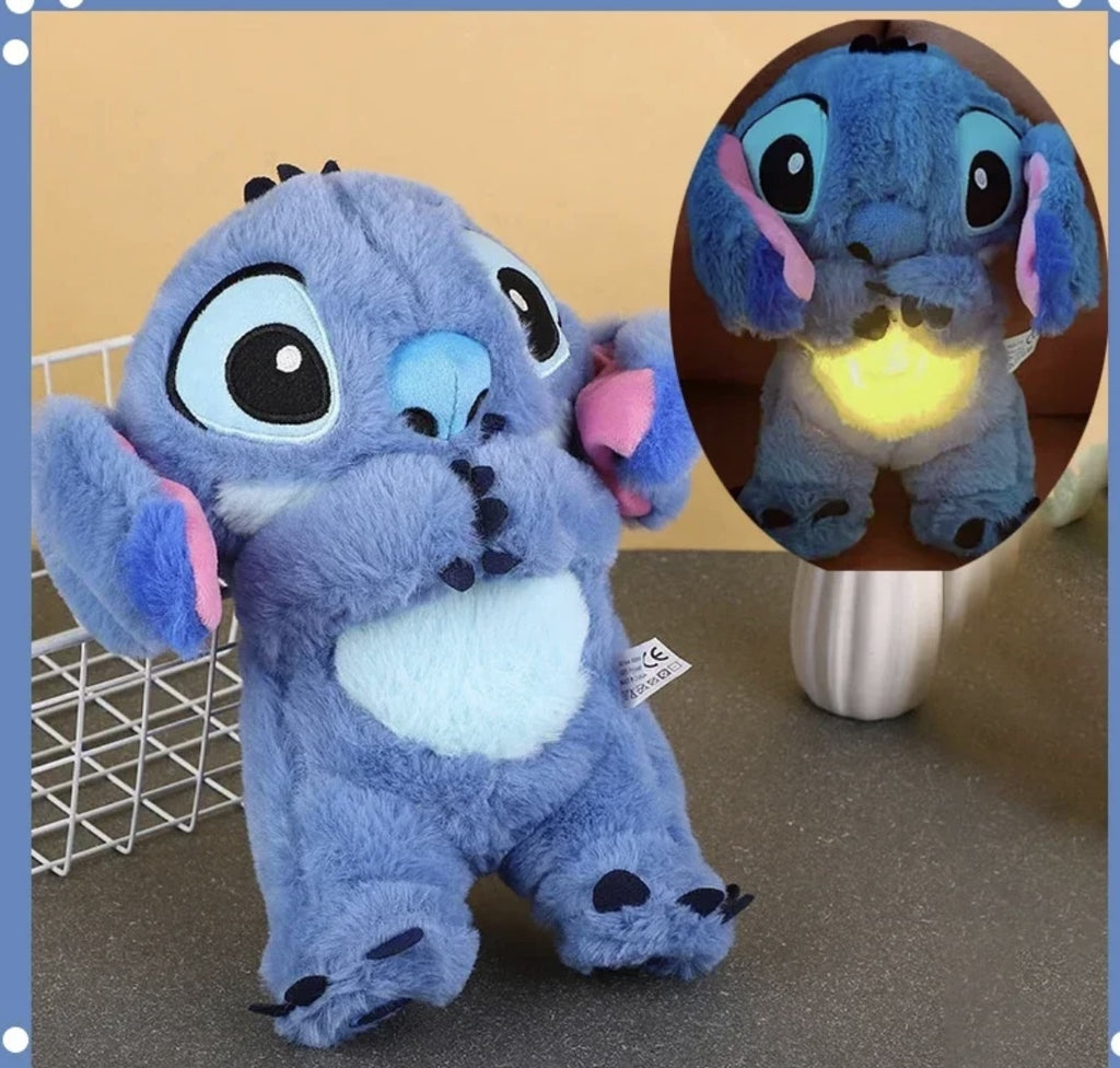 Set Jucarie de Plus Interactiva Stitch si Angel care Respira – 30 cm
