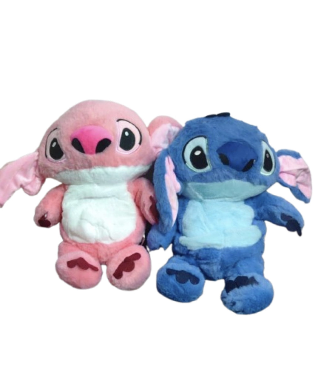 Set Jucarie de Plus Interactiva Stitch si Angel care Respira – 30 cm