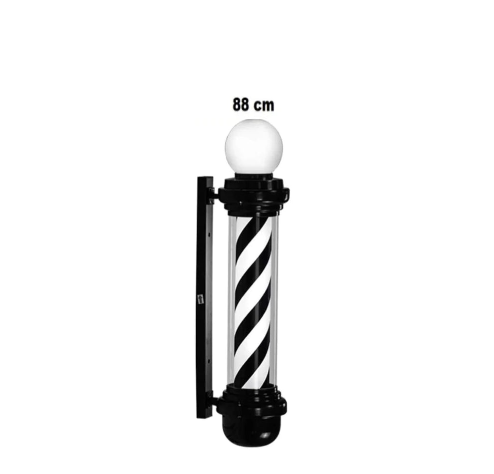 Sigla Barber Shop, Reclama luminoasa frizerie, Barber Pole, 88CM negru