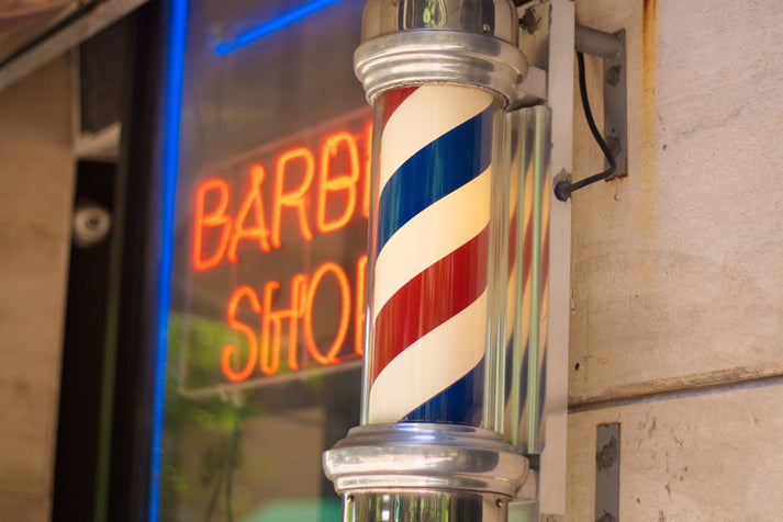 Sigla Barber Shop, Reclama luminoasa frizerie, Barber Pole, 88CM - xStoc