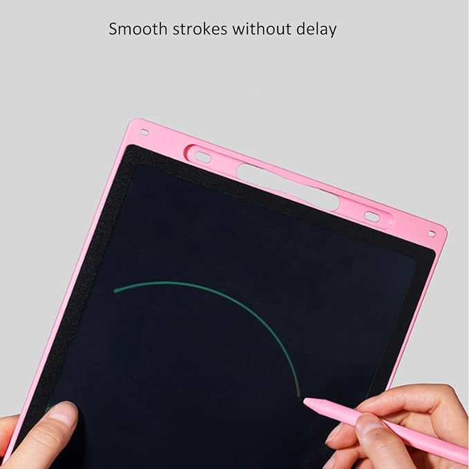 Tableta digitala color 12 inch, pentru scris si desenat educaționala LCD,29 cm, roz, 3ani+