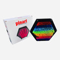 Tablou interactiv 3D, forma hexagon, curcubeu, multicolor