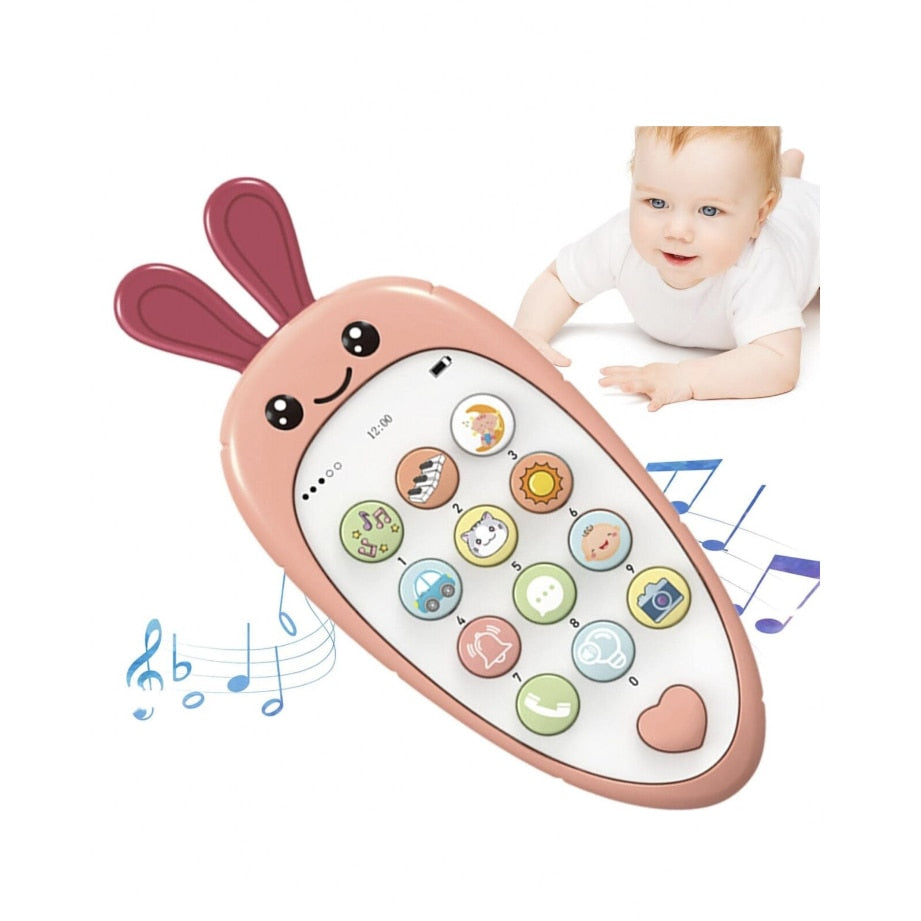 Telefon Mobil Interactiv Pentru Copii ,Cu Functii Multiple, Morcov