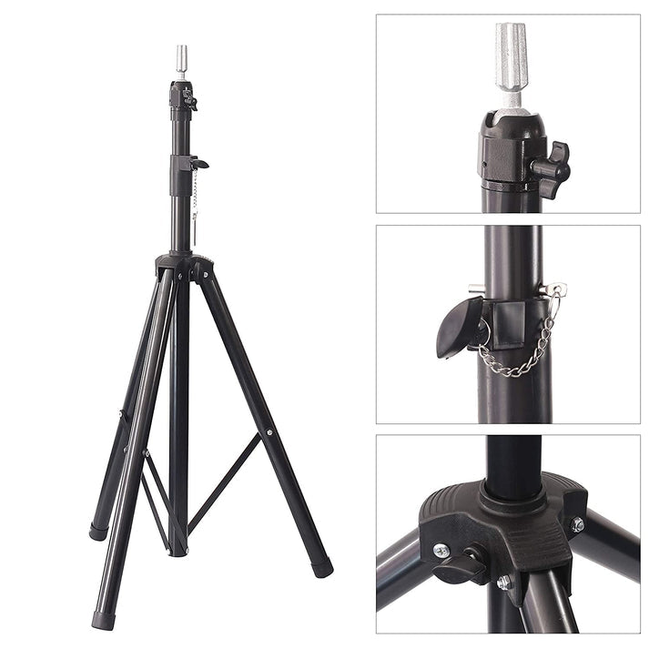 Trepied suport cap manechin coafor/frizerie pentru practica, Negru - xStoc